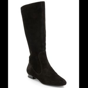 Via spiga Kira black suede knee high boots